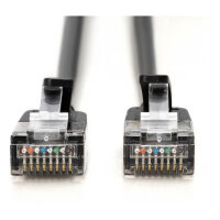 DIGITUS Patchkabel CAT 6A F/FTP Slim 0,50m schwarz