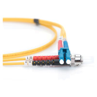 DIGITUS LWL Patchkabel LC -> ST 3.00m Singlemode Duplex OS2