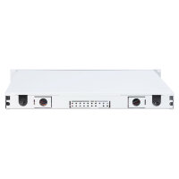 DIGITUS LWL Spleißbox 1HE bestückt 24x LC DX OM4 grau