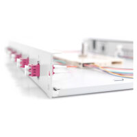 DIGITUS LWL Spleißbox 1HE bestückt 6x LC DX OM4 grau