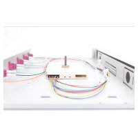 DIGITUS LWL Spleißbox 1HE bestückt 6x LC DX OM4 grau