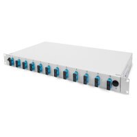DIGITUS LWL Spleißbox 1HE unbestückt ausziehbar schnellversc