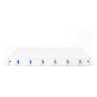 DIGITUS LWL Spleißbox 1HE bestückt 6x LC DX OS2 grau
