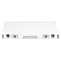 DIGITUS LWL Spleißbox 1HE bestückt 6x LC DX OS2 grau