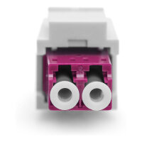 DIGITUS LWL Kupplung LC/LC Multimode-OM4 Dupl.Keystone-Modul