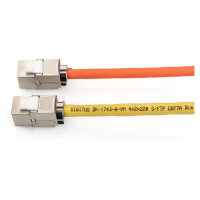 DIGITUS Keystone Jack Cat6a RJ45 -> LSA geschirmt 500MHz