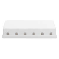 DIGITUS Gehäuse für Keystone Jacks 6-Port. weiß. Aufputzbox