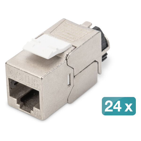 DIGITUS Keystone Jack Cat6a. Set 24 Stück