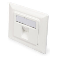 DIGITUS Leerdose Keystone Module.1xRahmen 80x80mm+Zentralp.