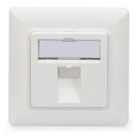 DIGITUS Leerdose Keystone Module.1xRahmen 80x80mm+Zentralp.