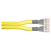 DIGITUS Instal-kab Cat7a S/FTP tw.Pair 500m gelb AWG22/1...