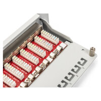 DIGITUS Cat.6A Patch Panel, geschirmt, 12-Port, 10", grau