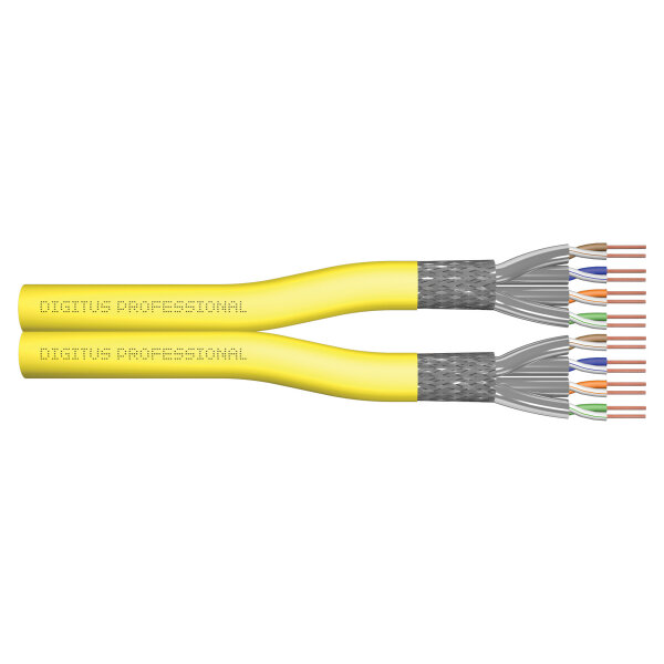 DIGITUS Cat.7A S/FTP Verlegekabel.100m.duplex.Dca-s1a d1 a1