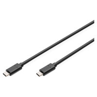 DIGITUS USB 2.0 Anschlusskabel Typ C -C St/St 1.0m, sw