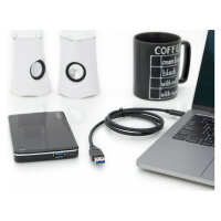 DIGITUS USB 2.0 Anschlusskabel Typ C -A St/St 1.0m, sw