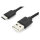 DIGITUS USB 2.0 Anschlusskabel Typ C -A St/St 1.0m, sw