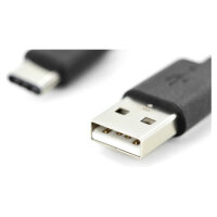 DIGITUS USB 2.0 Verbindungskabel Typ C -A St/St 1,8m, sw