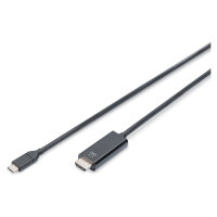 DIGITUS USB C Adapterkabel Typ C -HDMI A 4K St/St 2.0m, sw