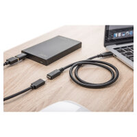 DIGITUS USB 2.0 Verlängerungskabel Typ C -C St/Bu 2.0m, sw