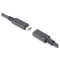 DIGITUS USB 2.0 Verlängerungskabel Typ C -C St/Bu 2.0m, sw