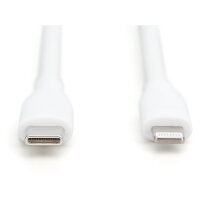 DIGITUS USB 2.0 Kabel Typ C-Lightning Silikon 1m MFI weiß