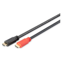 DIGITUS HDMI-Kabel Ethernet u. Signalverstärker 10m schwarz