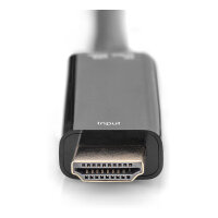 DIGITUS 4K HDMI Adapter - HDMI auf DisplayPort 0,2m schwarz