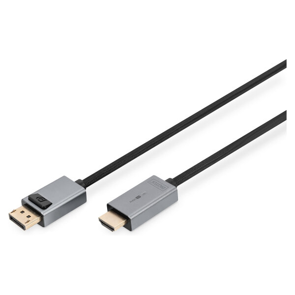 DIGITUS DisplayPort Adapterkabel, DP - HDMI Typ A 3m