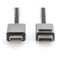 DIGITUS DisplayPort Adapterkabel, DP - HDMI Typ A 3m