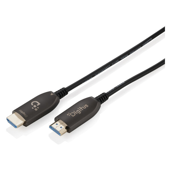 DIGITUS HDMI AOC Hybrid Glasfaserkabel UHD 8K 20m schwarz