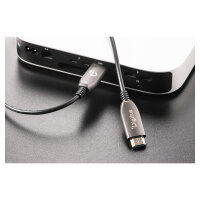 DIGITUS HDMI AOC Hybrid Glasfaserkabel UHD 8K 20m schwarz