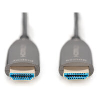 DIGITUS HDMI AOC Hybrid Glasfaserkabel UHD 8K 20m schwarz