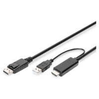 DIGITUS 4K HDMI Adapterkabel - HDMI auf DisplayPort 2m