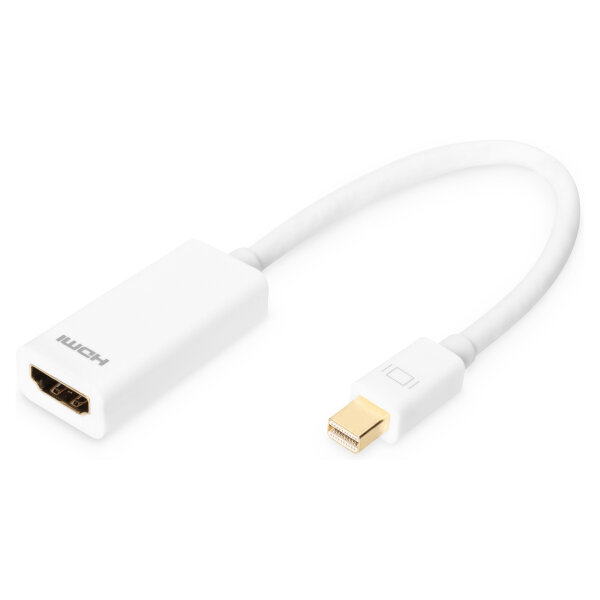 DIGITUS DisplayPort Adapter Mini DP-->HDMI A St./Bu.0,15 wei