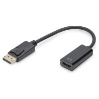DIGITUS DisplayPortKabel DPort -> HDMI-A St/Bu 0.15m 1.1a