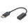 DIGITUS DisplayPortKabel DPort -> HDMI-A St/Bu 0.15m 1.1a