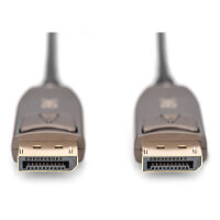DIGITUS DisplayPort AOC Hybrid Glasfaserkabel, UHD 8K, 10m