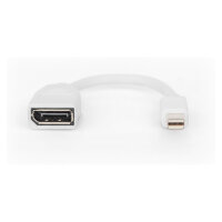DIGITUS DisplayPort Kabel, mini DP - DP St./Bu. 0,15m weiß
