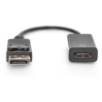DIGITUS Aktiver DisplayPort Adapter/Konverter, DP auf HDMI