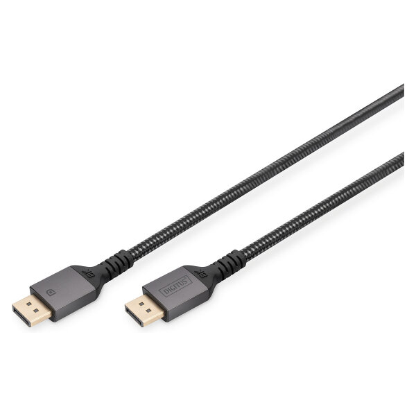 DIGITUS DisplayPort Anschlusskabel 1m Aluminium 8K schwarz