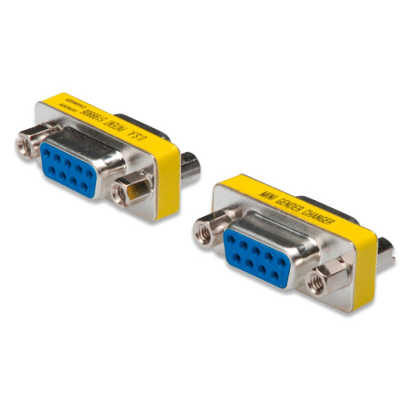 DIGITUS Mini Gender-Changer / 9-pin D-Sub9 F/F