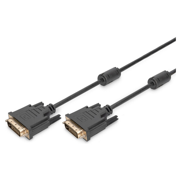 DIGITUS DVI-D-Kabel DVI(24+1) -> DVI(24+1) St/St 2.00m schw Polybeutel