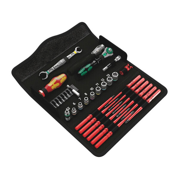 Wera Kraftform Kompakt W1 Wartung. Werkzeugset mTasche 35tlg