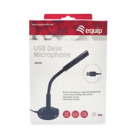 Equip Tischmikrofon+Einstellbarer Winkel mit USB Anschluss