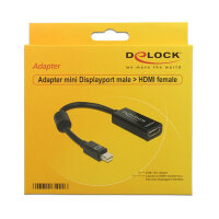 DELOCK Adapter miniDisplay Port-St > HDMI-Bu