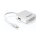 DELOCK Adapter mini Displayport 1.1 Stecker > Displayport / HDMI / DVI Buchse Passiv weiss