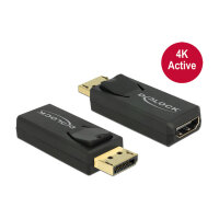 DELOCK Adapter DisplayPort 1.2 Stecker > HDMI Buchse...