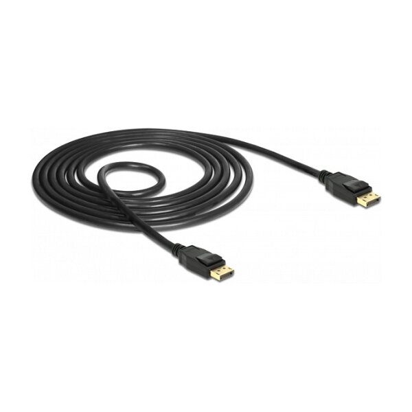 DELOCK Kabel Displayport 1.2 Stecker > Displayport Stecker 4K 60 Hz 1.5 m schwarz