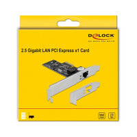 DELOCK PCI Express x1 Karte auf 1 x RJ45 2.5 Gigabit LAN i225