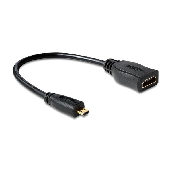 DELOCK Adapterkabel micro HDMI-D St > HDMI-A Bu mit 23cm Kabel